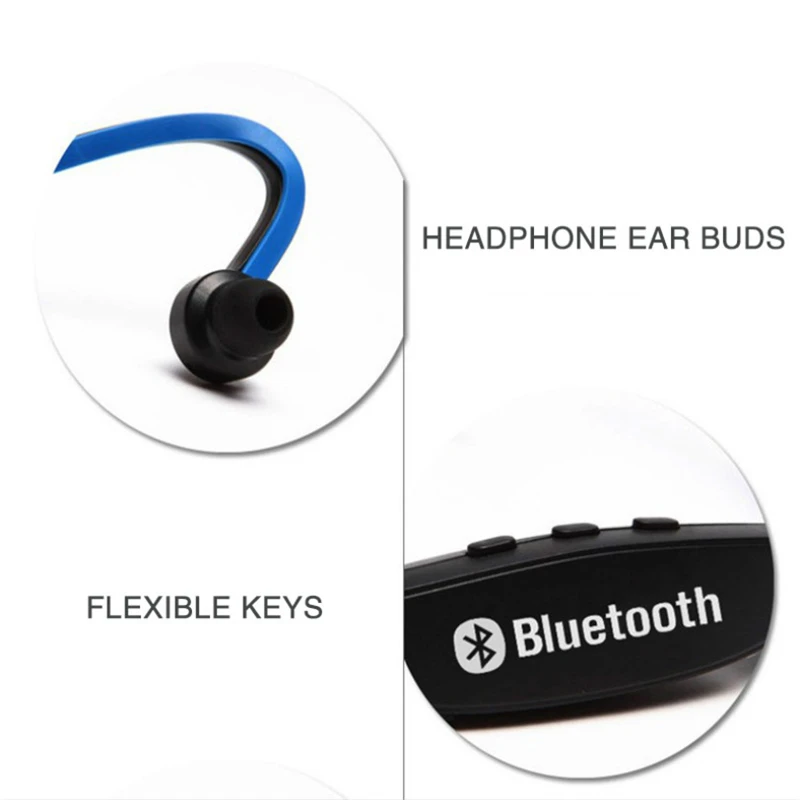 Разноцветные беспроводные Bluetooth стереонаушники S9 Спортивная гарнитура с