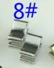 size 8 silver white 1000 шт./лот металлическая молния пробка Нижняя укороченная мгновенная молния РЕМОНТ Исправление крепежные детали diy Швейные аксессуары - Цвет: size 8 silver white
