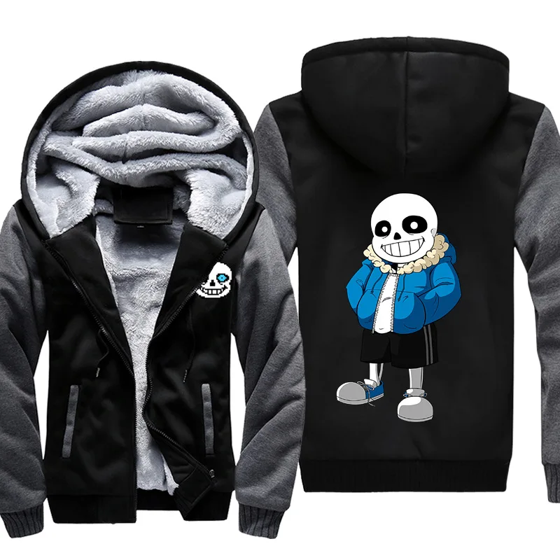 Undertale Sans Толстовка Зимняя толстовка куртка для мужчин и женщин игровая одежда