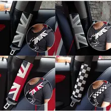 Raoping Накладка для ремня безопасности автомобиля Наплечная Накладка для Mini Cooper Clubman Countryman R50 R56 R57 R58 R60 углеродное волокно кожаные аксессуары