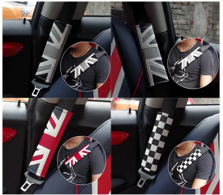 Raoping Накладка для ремня безопасности автомобиля плечевая Mini Cooper Clubman Countryman R50 R56 R57