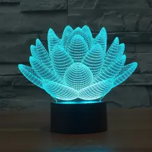 Светодиодный 3d-ночник Новинка лотоса Bulbing USB сенсорный выключатель, настольная лампа 3D Star Wars Luminaria de Mesa Vision Illusion