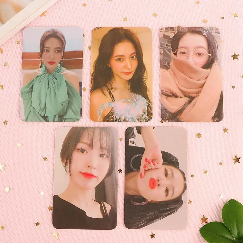 KPOP красная бархатная открытка фотооткрытки 5 шт. K pop Почтовая Тори Джой Вэнди ЛОМО