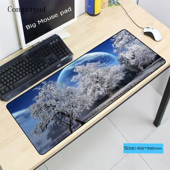

Congsipad White Tree Large Gaming Large Lockedge Mouse Mat Keyboard Mat Table Mat Desk Mat For Notebook Laptop Gamer Mouse pad