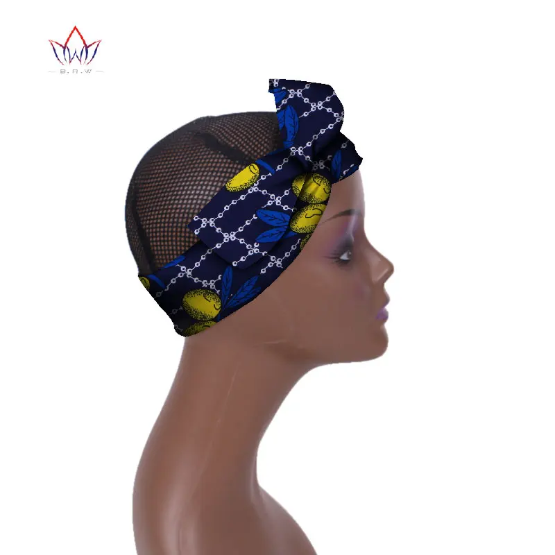 Модная африканская повязка на голову для женщин, Анкара, повязка на голову, украшения, обертывание, галстук, шарф, африканские аксессуары для волос BRW WYB372 - Цвет: 19
