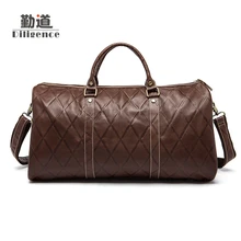 Мужские сумки из натуральной воловьей кожи, Большая вместительная Мужская Дорожная сумка для багажа, винтажная сумка через плечо, многофункциональные сумки