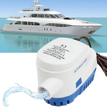 

DC Automatic Bilge Water Pump 12V 1100GPH For Submersible Auto Pump With Float Switch Sea Boat Marine Bait Tank Fish A20