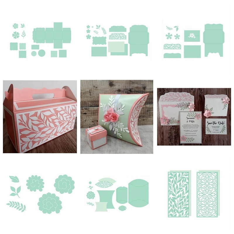 

3D Fold Gift Box Frame Metal Cutting Dies Stencils For DIY Scrapbooking Decoration Embossing Supplier Handcraft Die Cut New 2019