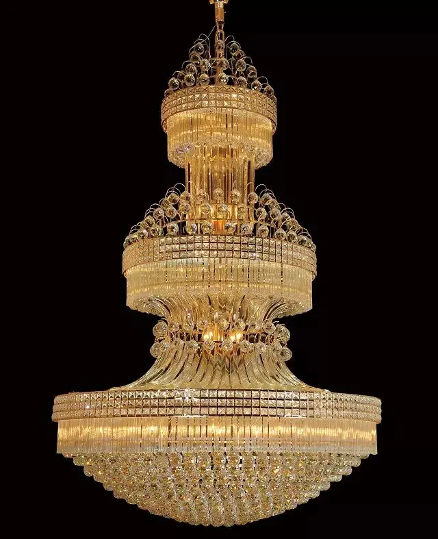 

Modern Chandeliers European Gold Crystal Chandelier Lights Fixture LED Lamps Home Indoor Lighting Long Hanging Light AC90V-260V