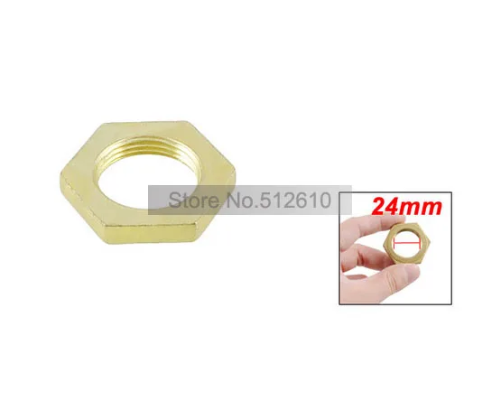 

15/16" 24mm Dia Thread Brass Hex Screw Nut Fastener for Washing Machine 10PCS Free Shipping