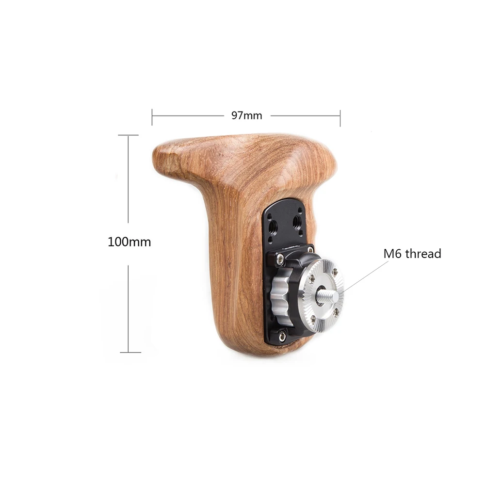  SmallRig Left Side Wooden Grip with Arri Rosette For DSLR Camera Handle Grip Adjustable Quick Relea