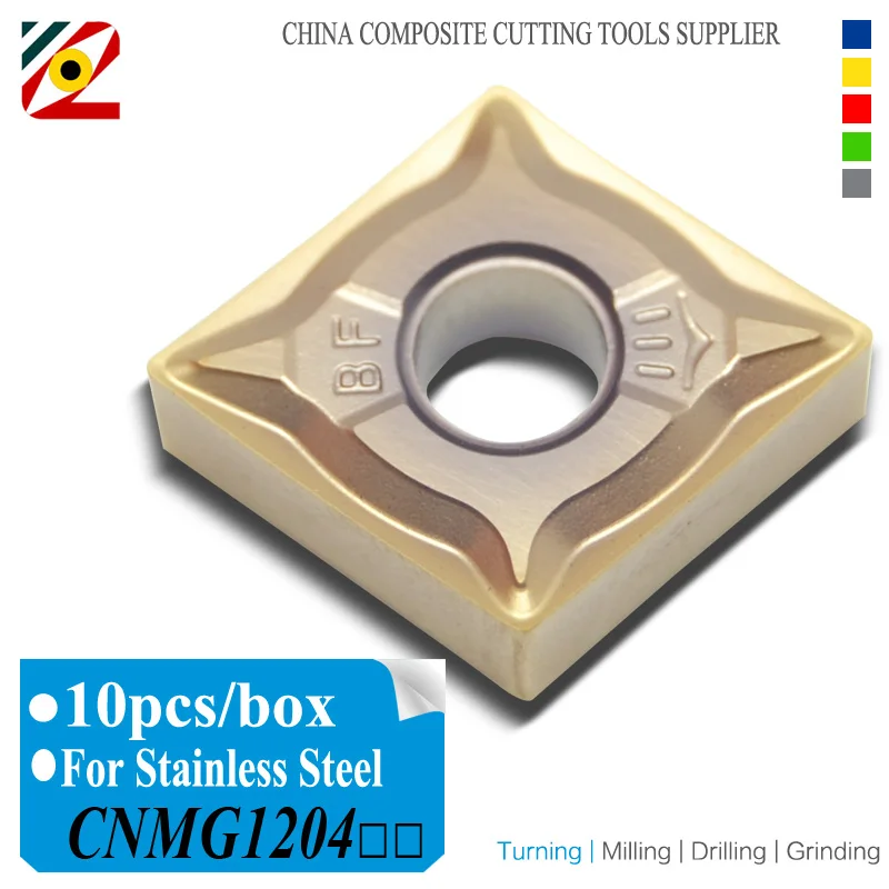

EDGEV CNC Lathe tools Carbide Insert CNMG120404 CNMG120408 or CNMG431 CNMG432 Tungsten Blade for stainless steel M type material