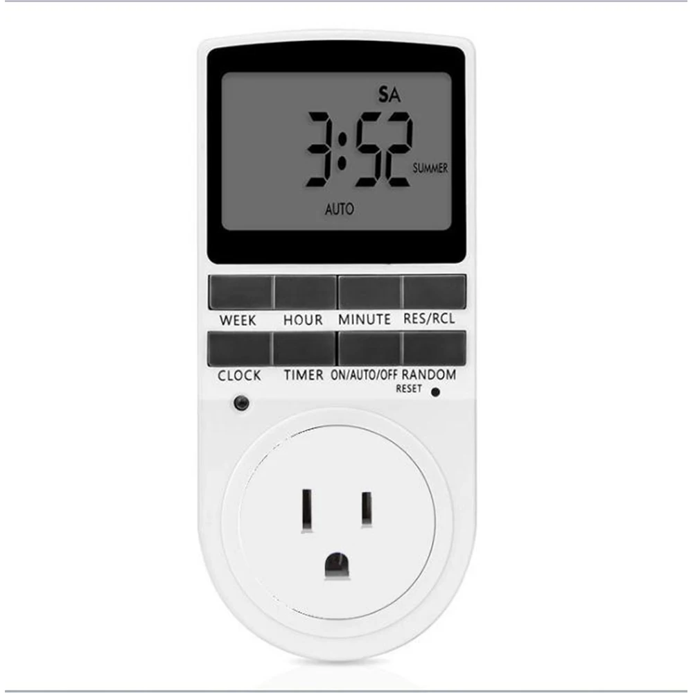 

Electronic Digital Timer Switch US EU FR AU Plug Electric Kitchen Timer Outlet 230V 50HZ Programmable Timing Socket programador