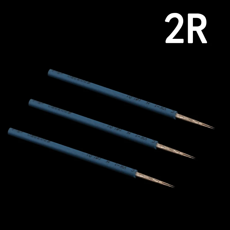 100pcs 2R Merlin Tattoo Needles 2 Prong Needle Tip For Permanent Makeup