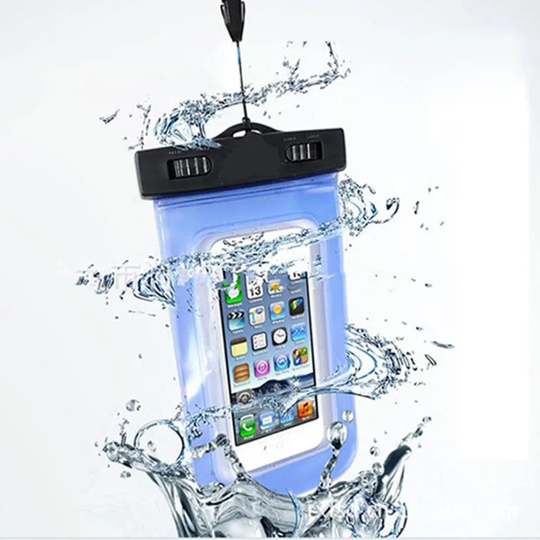 

Universal 3.5mm Waterproof Swimming Phone Cover Against Water Dry Case Bag for Cell Phones Smartphone Mobile Phone