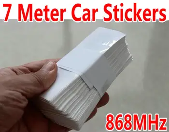 

7 Meters Car Paper Sticker Parking Stickers For Car park uhf reader 868~869MHz White Color with Allen H3 chip range application