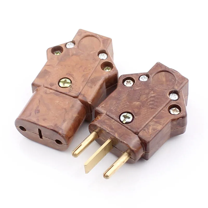 

5Sets! High-Quality Bakelite Plug 16A High-power Connector Plug and Socket(Male and Female) For Stage Lighting
