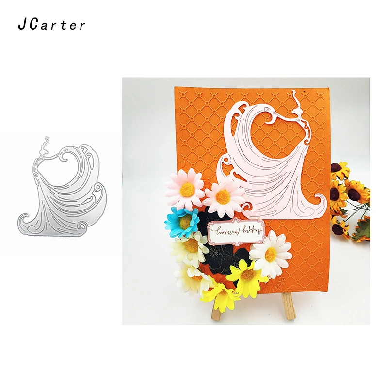 

JC 2019 New Arrival Peacock Queen Metal Cutting Dies for Scrapbooking DIY Embossing Folder Cards Stencil Handmade Album Crafts