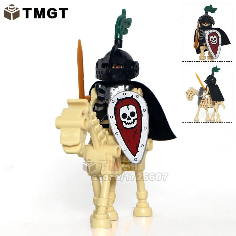 DR.TONG Single Sale AX9815 LegoINGly Medieval Castle Skeleton Knights Gladiatus