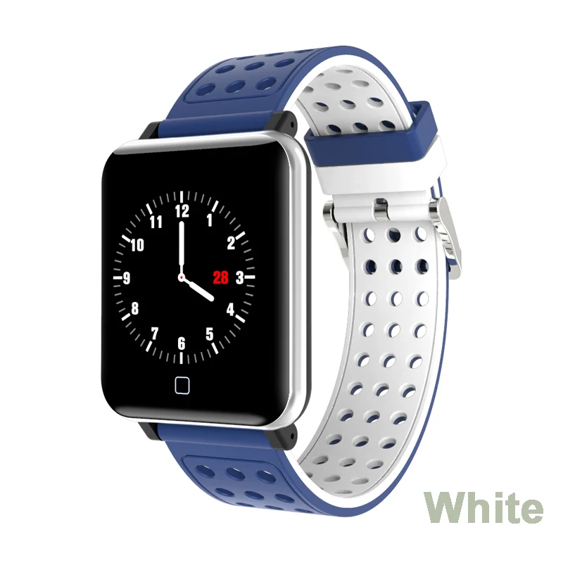 Смарт-часы Greentiger M19, фитнес-трекер, измеритель артериального давления, Bluetooth, часы, умные часы, шагомер, монитор сердечного ритма, спортивный ремешок - Цвет: silica blue white