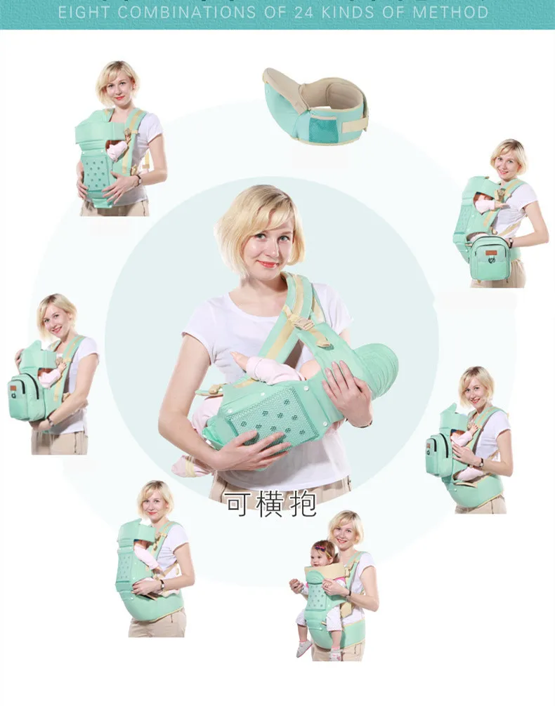 Переноска для малышей 10 в 1, многофункциональный рюкзак для малышей, слинг для детей, набедренное сиденье для новорожденных, кенгуру, Хипсит с сумкой для подгузников, загрузка 20 кг