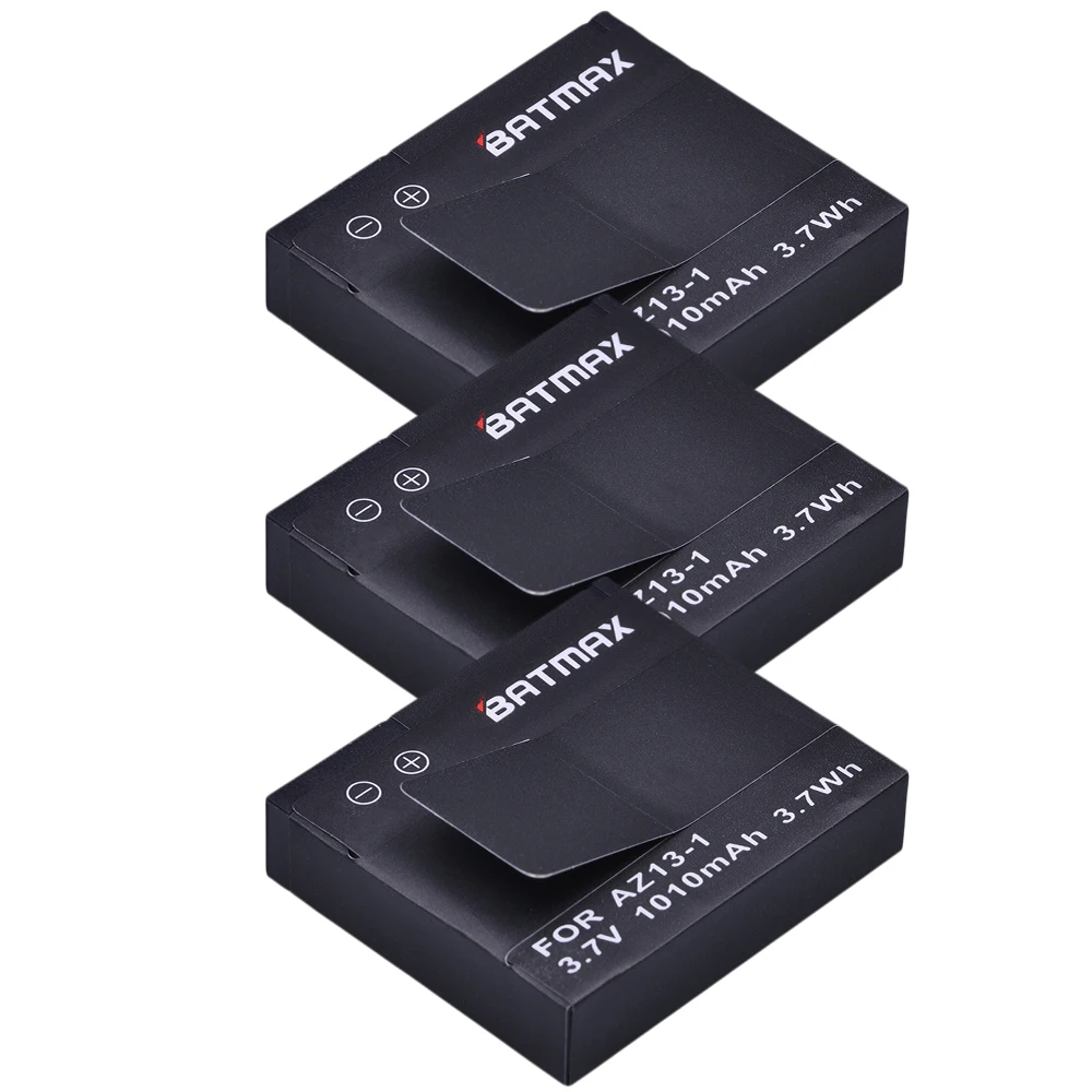 Buy For 3Pcs Xiaomi Yi Battery AZ13 1 Akku 1010mAh