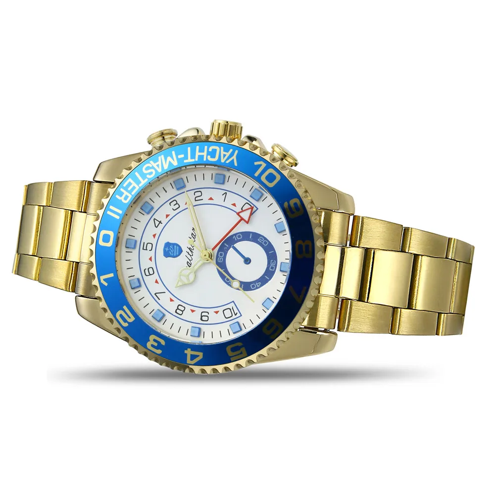 Роскошные мужские часы от бренда WEALTHSTAR, японские кварцевые спортивные часы, мужские модные часы с ремешком из нержавеющей стали, ЖЕНСКИЕ НАРЯДНЫЕ часы - Цвет: 3
