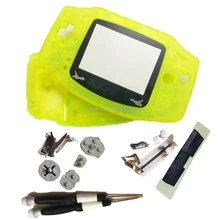 Горячая Ограниченная серия корпуса для объектива экрана Прозрачный желтая цветная оболочка для natodogba чехол Полный набор GBO DMG игровой ремонт консоль подарок для мальчика