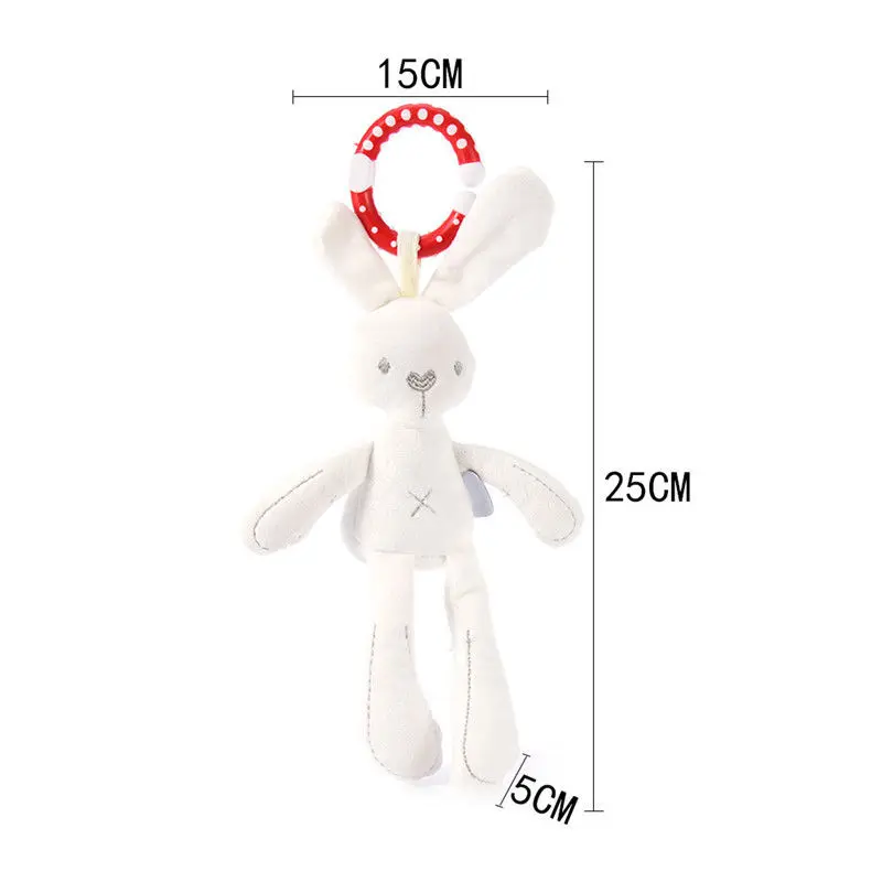 Hanging Plush Animal , Hanging Plush Rabbit ,Baby Infant Rattles Hanging Soft Plush Animal Stroller Bell Play Toys Doll