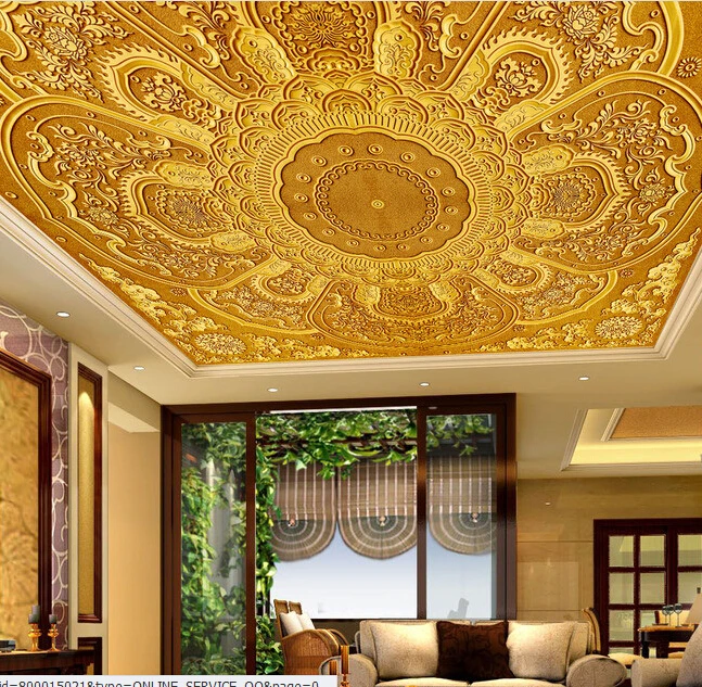 Aliexpress.com: Comprar Papel pintado de techo 3D personalizado