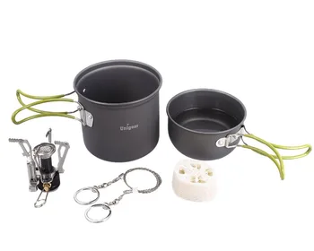 

Ultralight Camping Cookware Outdoor Tableware Set Hiking Picnic Backpacking Camping Tableware Pot Pan Stove