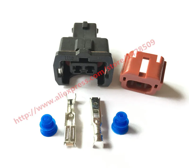 50/100 Sets AMP 2 Pin PA66 Female Waterproof Wire Harness Auto Connector DJ7023YB-3.5-21 50/100 Sets AMP 2 Pin PA66 Female Waterproof Wire Harness Auto Connector DJ7023YB-3.5-21