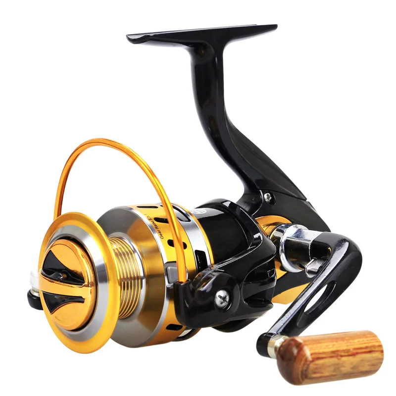  YUMOSHI 2000-7000 Series Metal Rock Fishing Gear Pesca 12BB Spinning Reel 5.5:1 Carp Fishing Fast S