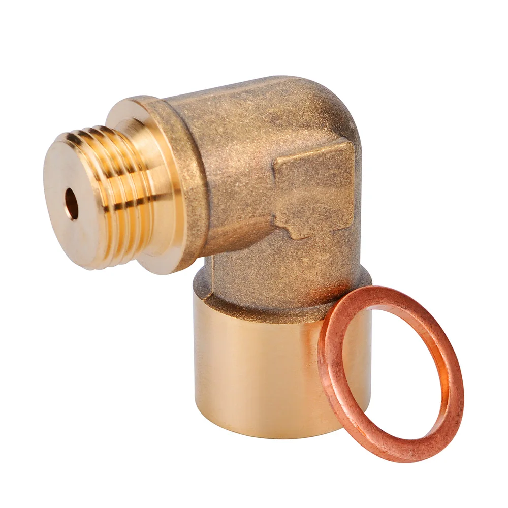 Lambda Sensor Extender Spacer 90 Angle Lambda O2 M18x1.5 Messing