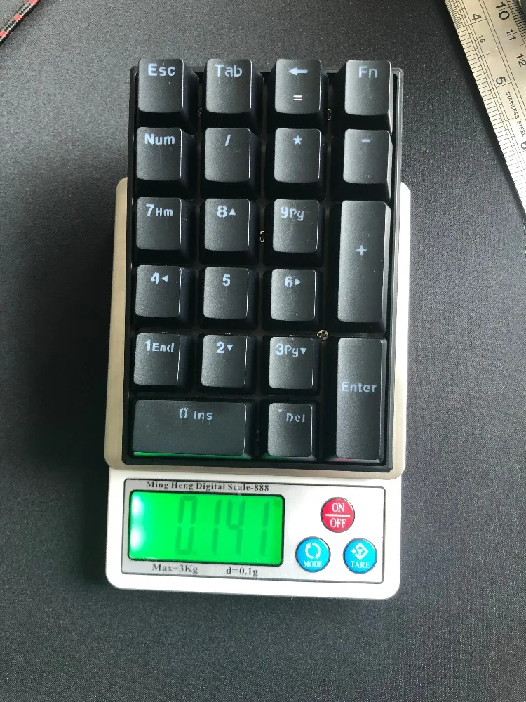 MOTOSPEED K23 Механическая цифровая Проводная клавиатура 21 клавиша мини цифра светодиодный подсветка клавиатура ноутбук числовая для кассы красный переключатель
