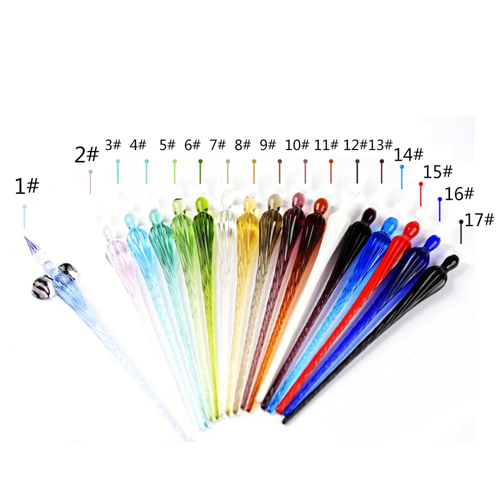 1Pc Overvalue Glass Signature Pen Crystal Glass Dip Pen Signature Pen Fountain Pens Bussiness Office school stationery