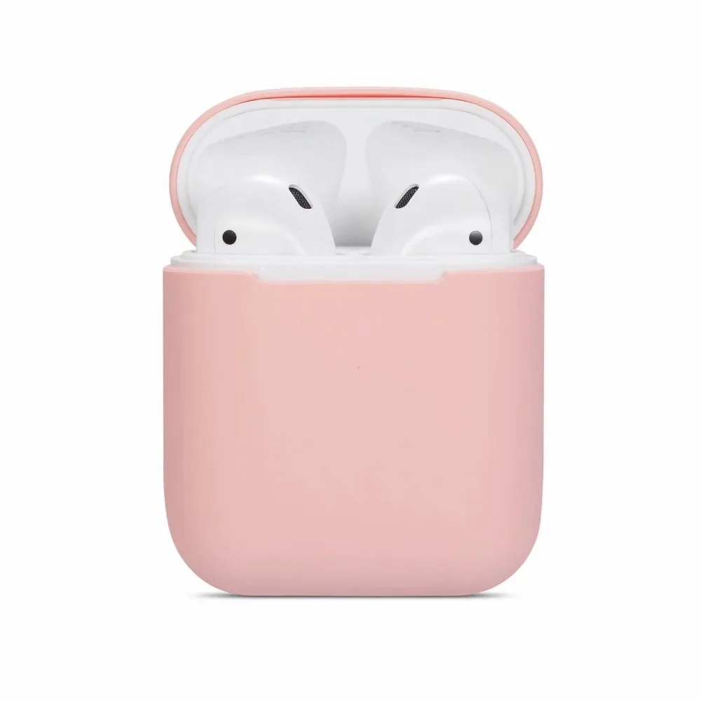 Чехол для AirPods, силиконовый, Bluetooth, беспроводной чехол для наушников, для Apple Airpods 2, защитный чехол, аксессуары для кожи, зарядная коробка, 1 шт