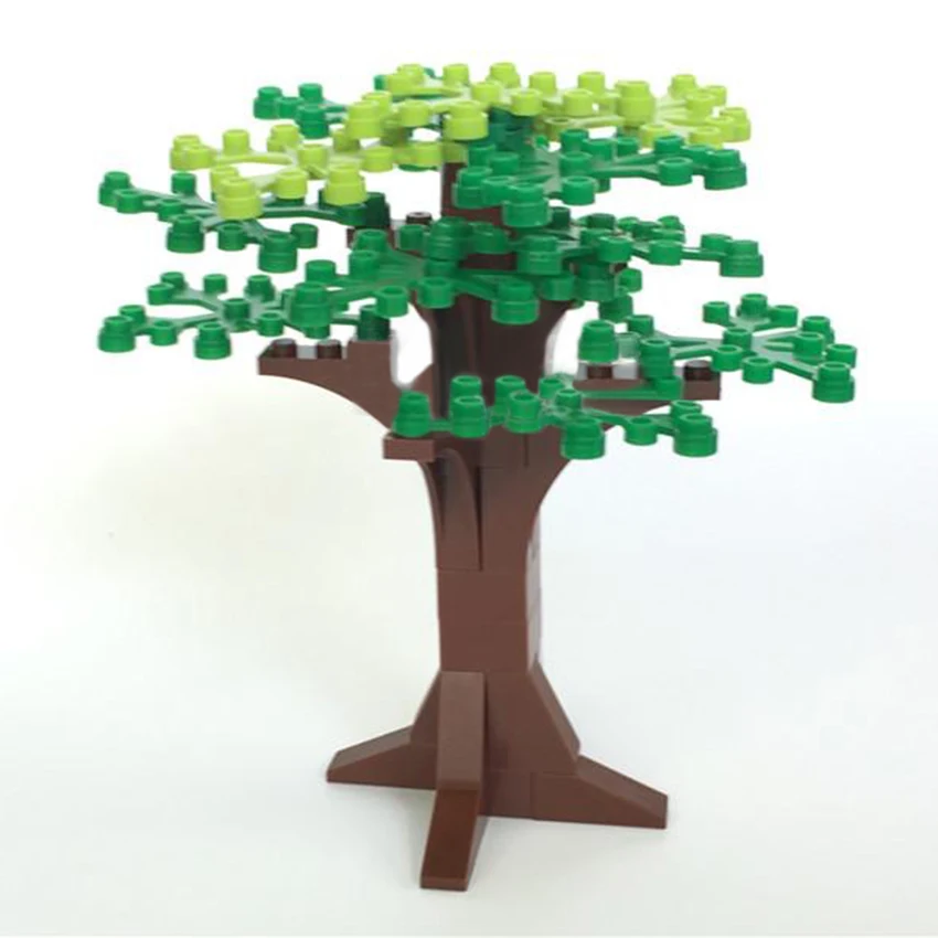 MOC LegoINGlys Tree Building Blocks Green Flowers Grass Plants Garden Accessories Set City DIY Parts Bricks Toys for Kids (2)
