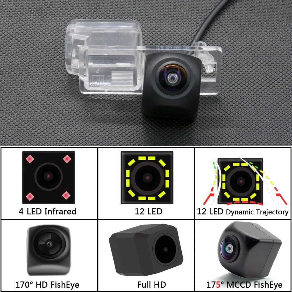 Зеркало парктроник 175 градусов &quotрыбий глаз&quot MCCD 12LED Full HD Беспроводная