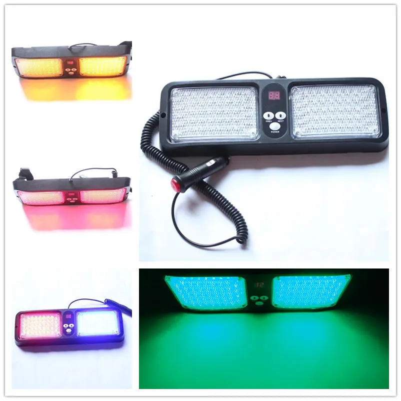 Car Styling Universial 12 Modes Sun Visor Bright 43 LED x 2 Strobe