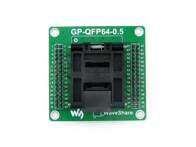 Gp-qfp64-0.5# QFP64 pqfp64 TQFP64 LQFP64 IC Тесты burn-в гнездо адаптера Программирование 0.5 мм picth