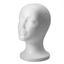 LHBL женский пенопластовый манекен голова модель шляпа парик Дисплей Стенд стойка Белый
