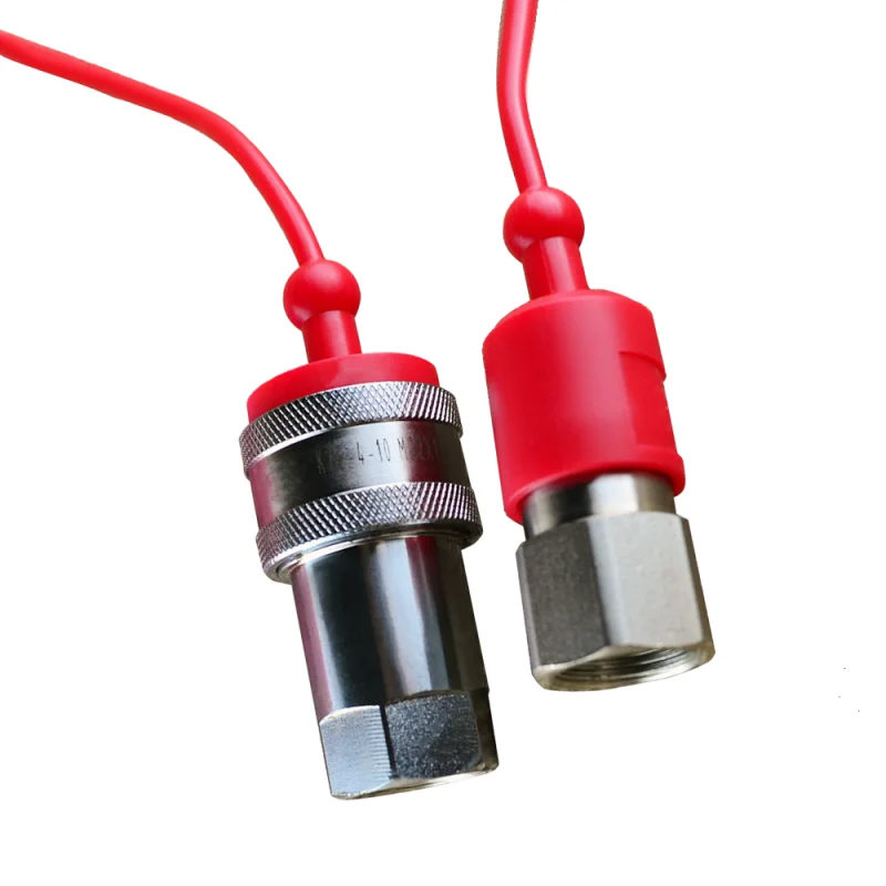 

1/8 1/4 3/8 1/2 3/4 1 carbon steel Quick Disconnect Hydraulic Couplings / Couplers with dust cap Close Type Quick Coupling