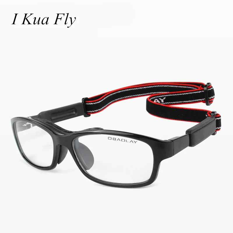 Hot Basketball Glasses Men Prescription Glasses TR90 Frame Black Square