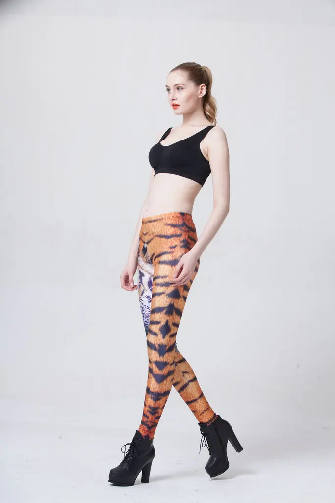 

Hot Women Legging Tiger Print Fitness 3D Digital Pants 2017 New Arrival Workout Clothing For Women Plus Size