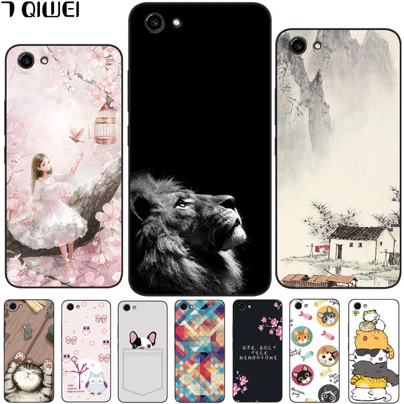 

Phone Case For Vivo Y81 Y 81 VivoY81 6.22 inch Silicone Soft TPU Back Cover For Vivo Y81 Case Vivo 1808 Painting Cool Owl Bag