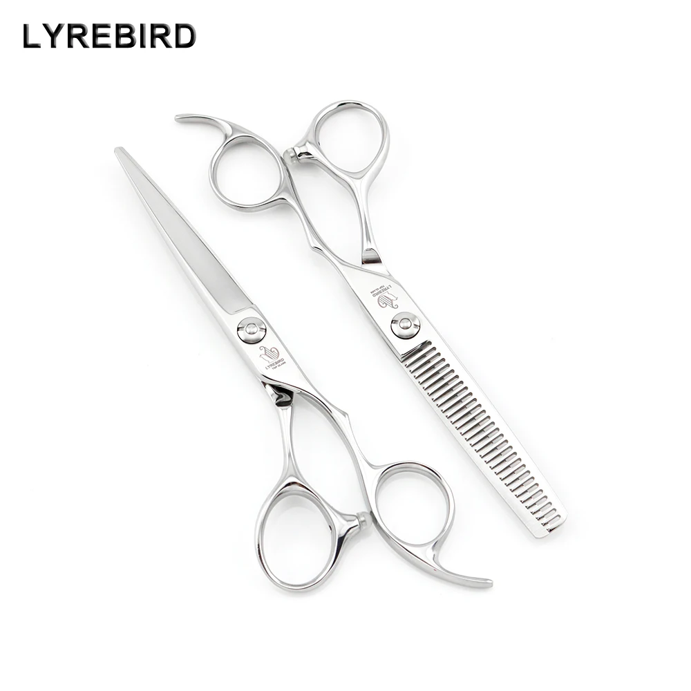 Professional Hair Scissors High Quality 6 INCH Hair Shears Set F34 JAPAN 440C Lyrebird TOP CLASS