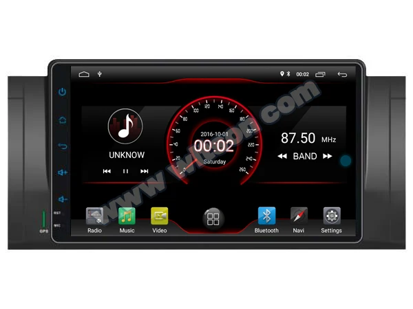 Top 9" Android 8.1 Oreo OS Car Multimedia Navigation GPS Radio for BMW E39 1995-2003 & BMW M5 1995-2003 & BMW X5 E53 2000-2007 3