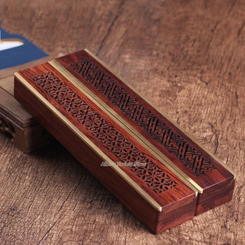 

Jacoranda Canister Lying incenses Burner Wooden Burners furnace Solid wood stick incense Censer Holder Incense sticks burner