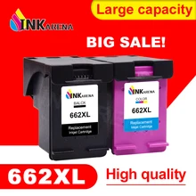 Cartucho Remanufaturado Substituição para HP662 INKARENA 662 XL Cartucho de Tinta Deskjet 1015 1515 2515 2545 2645 3545 Printer